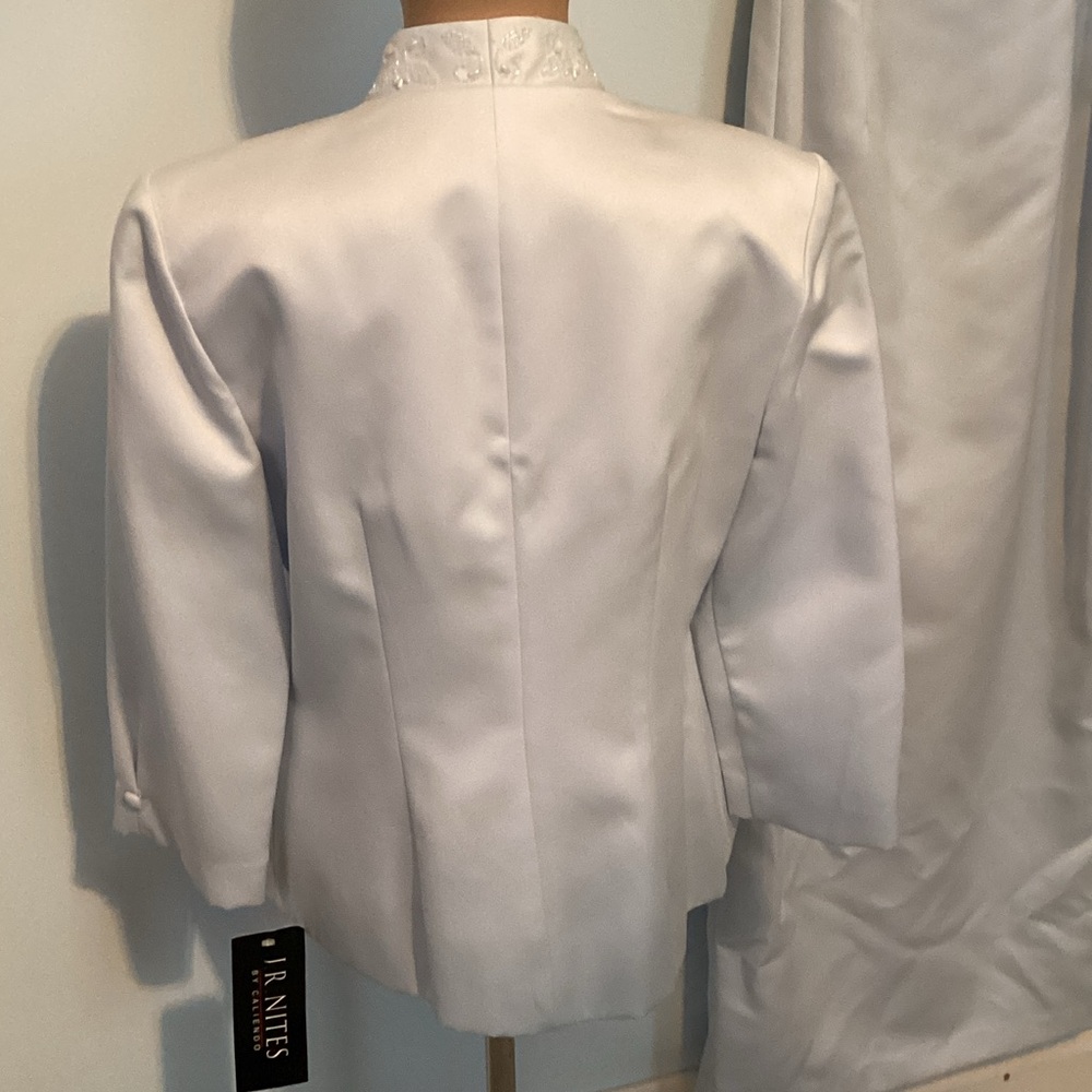 Elegant Light Blue Women's Dress with Jacket 🏹 - Picture 4 of 14